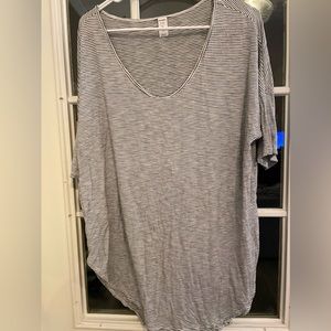 Soft relaxed v neck t shirt tunic